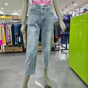 베네통/애플아울렛/밴딩 절개 배기핏 데님 팬츠 BADPA5511