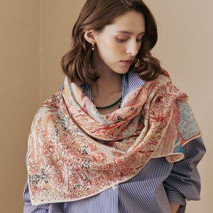 [마쟈] 컬러풀 시티 드로잉 프린트 빅 스카프 ZE03AC400NA