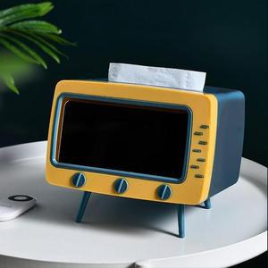 [IXHJ85E8_4B]스마트폰 거치 티비 휴지케이스 블루