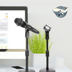 블랙 탁상 용 마이크 스탠드 거치대 조절 (WFH1VR5)