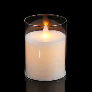 로맨틱 유리병 LED 캔들10cm 투명