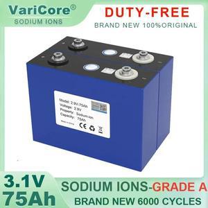 바이크 오토바이 전기 차량 여행 태양광 인버터 A 등급 3.1V 75Ah 2.9V 20c 방전 DIY 4s 8s 12V 24V 1-2 개