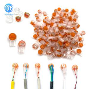 25/50개 세트 Rj45 커넥터 압착 연결 단자 K1 K2 K3 방수 배선 이더넷 케이블 전화 코드