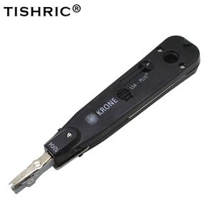 TISHRIC Krone RJ45 탈피기 피복기 전문 Lsa-plus 통신 전화선 케이블 RJ11 광 펀치 다운 압착기 네트워크