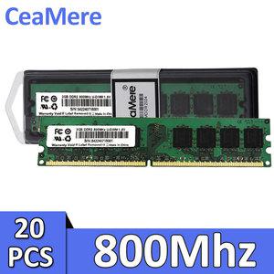 CeaMere 데스크탑 범용 240 핀 컴퓨터 메모리 카드 비 ECC DDR2 20개 2GB DIMM Ram1.8 V PC2 800Mhz