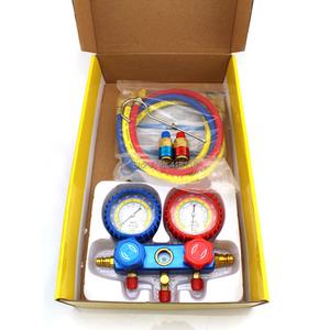 듀얼 게이지 세트 냉매 테이블 플루오르산염 에어컨 검사 충전 도구 R134a