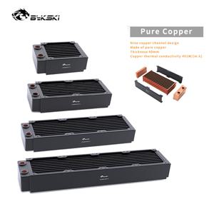 Bykski 순수 구리 라디에이터 고성능 방열 수냉 CR-RD80RC-TK 두께 40mm 8cm 선풍기