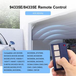 라디오 리모컨 체임벌린 리프트 마스터 모터 84335EML84333E 94333EG차고 도어 OpenerA02I 호환 가능 433.9