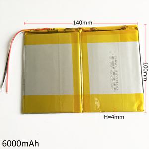 40140100 리튬 충전식 배터리 셀 GPS PSP DVD 패드 DIY 전자책 태블릿 PC용 3.7V 6000mAh
