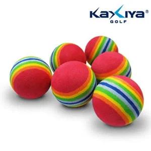 무지개 스펀지볼(6개입) 골프연습볼 골프연습용품-W03A440