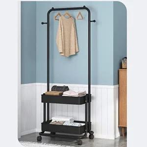 [셀러허브 패션][JHQRM7YP_4B]이동형 선반식 행거 옷정리 옷걸이