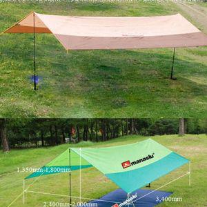 마나슬루 타프 베이지 텐트 캠핑 여행 낚시 백패킹 헥사 매트 방수포