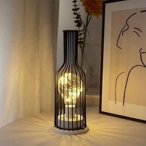 모던 와인병 철제 무드등 무선 앤틱 차박