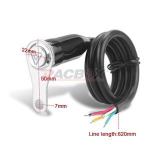 바이크 오토바이 스위치 미러 마운트 스테인레스 스틸 블루 라이트 스포츠 더트 바이크 경고등 위험 조명 1