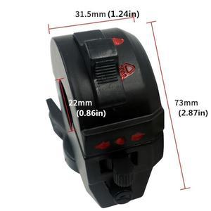 범용 바이크 오토바이 스위치 단추 방향 지시등 전기 하이 로우 빔 핸들바 컨트롤러 7/8 인치 22mm