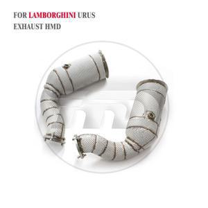 HMD 배기 시스템 고유량 성능 다운파이프 람보르기니 URUS 40T 캣티드 캣리스 비 OPF 버전