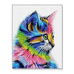 [셀러허브 패션][JHQS8HB6_52AG]동물시리즈 보석십자수 무지개 40X50