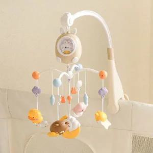 [보리보리/루나스토리]오르골 회전 아기 모빌 백색소음 수면등 신생아 장난감