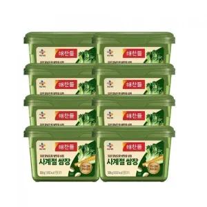 해찬들 사계절 쌈장 500g x 8 된장 양념 소스 쌈