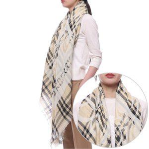 [버버리](마산점) 25SS 여성 EKD 울 블렌드 머플러 (8104326 CALICO W 25S)