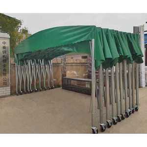 공장천막공사 대형 군용 자바라 캐노피 창고 시공 6m