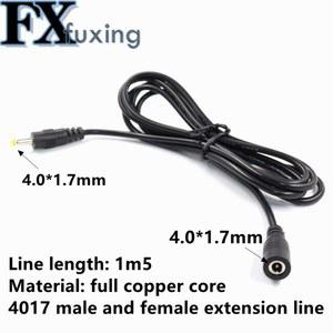 1PCS 4mm x 1 7mm DC 전원 커넥터 잭 어댑터 연장 케이블 플러그 150cm 4 0 1 7MM 4017 라인 구리 코어