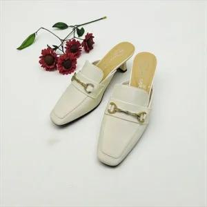 [갤러리아] 고세 데일리 여성 홀스빗 스퀘어 뮬 힐 블로퍼 ADO5S007 아이보리 6cm