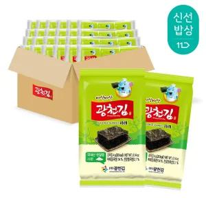 [광천김] 바삭바삭 파래 도시락김 4g 3봉x24팩 72봉 1박스