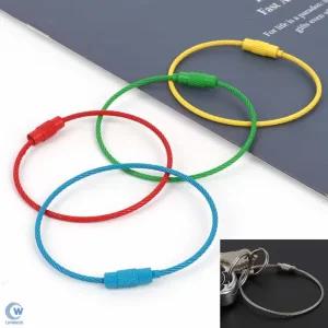 친우 튼튼한와이어키링 O링 가방키링 차키링 꼬임방지