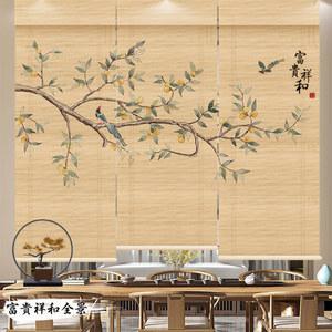 대나무 120x180cm 차양 스크린 암막 창문 블라인드 롤러 일식집