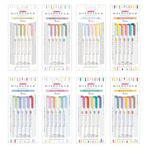 제브라 마일드라이너5색 세트 모음/파스텔 형광펜 WKT7