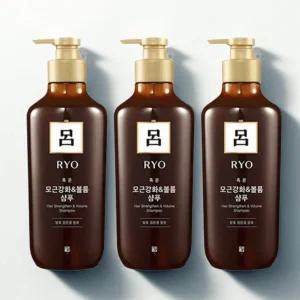 려 흑운 모근강화볼륨케어 샴푸, 500ml, 3개