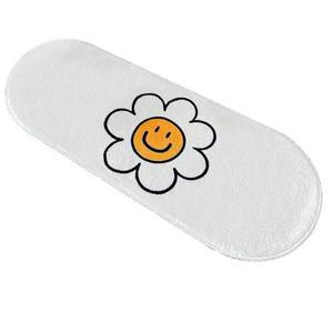 스마일 초극세사 발매트 대형 현관매트 플라워