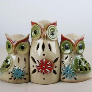 모여라 부엉유니이가족 캔들홀더(3p) 장식소품 촛대