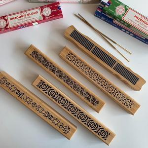 대나무향받침유행대 5종 인센스버너 대나무인센스스틱홀더