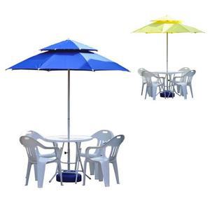 정원 야외용고급 테이블 파라솔 세트 스 의자 4개