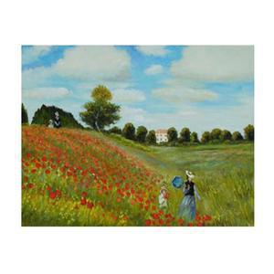 DIY명화그세련리기 유화 페인팅 클로드모네 양귀비밭40X50
