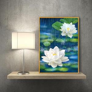 연꽃그림액자유행 풍수그림 돈들어오는 꽃그림 A3gdAL6