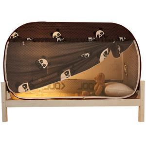 1인용 실내 난방텐트 싱글 난방 실내텐트 접이식 원터치텐트 검정 용 암막 자취