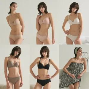 [10%할인][시슬리(SISLEY)]25SS 시그니처 스킨브라팬티 5세트+샤워가운1종