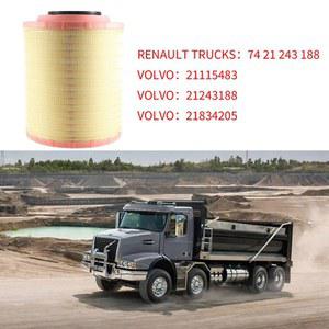 에어 E1024LS 볼보 21243188 필터 1460 부품용 33 FH 21834205 요소 21115501 트럭 E1024L01 23294956