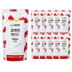 카페베네 오미자 에이드 파우치 190ml 50개