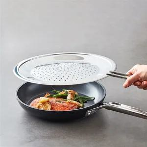 스테인리스 프라이팬 덮개 멀티 튐방지 뚜껑