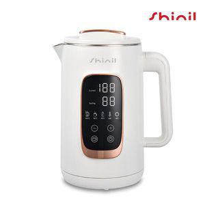 신일 디지털 전기포트 1.5L SUS304 스텐 이중단열 보온 전기주전자 타이머 화이트 SEP-DWV10CP