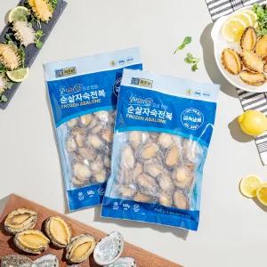 순살자숙전복 중(45-50미), 손질 전 1.2kg, 500g x 1팩