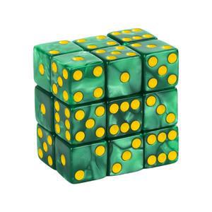 [보드게임방]대리석 D6 게임 주사위 10PCs 사각형 모서리 16MM 수학 엔터테인먼트 아크릴 도박 도구