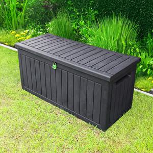 아웃라이프 야외 370리터(내부306) 수납함 데크박스 전원 창고 조립식 보관함 농막 정원