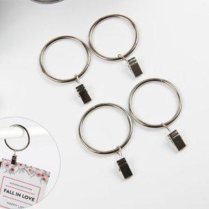 고품질 sDD 커튼봉 압축봉 원형 커튼 집게 연결 실버1P 커튼고리 커튼걸이 (WFHUB6H)