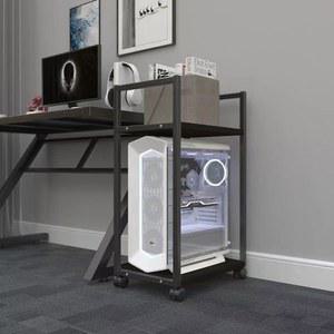 PC본체 거치대 2단 선반대 가정용 데스크 PC 540x250x460mm 대형 호스트