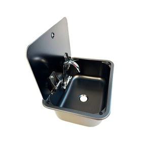 미니 캠핑카 씽크볼 카라반 실버 싱크대 사각소형 cm 덮개 간이 요트 간이주방